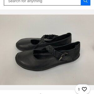 ZenKomfort By Kloge Yogi Black Mary Jane Braided Shoes Sz 9.5